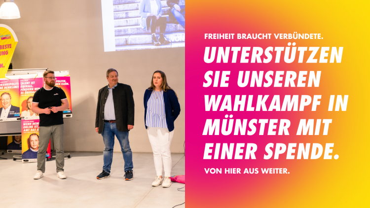 Headerbild - Unterstützen Sie unseren Wahlkampf in Münster!